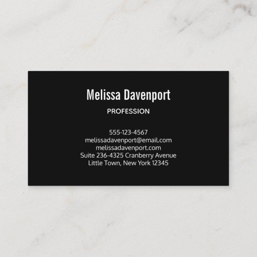 Elegant Magenta Roos Floral Bouquet Visitekaartje (Achterkant)