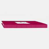 Elegant magenta roze douane WELKOM AAN ONS HUIS Gastenboek (Rug)