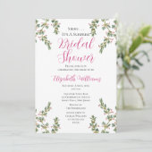 Elegant  Magenta verrassend Vrijgezellenfeest Kaart (Staand voorkant)