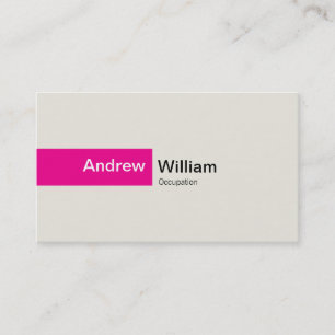 Elegant Magenta Visitekaartje
