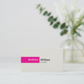 Elegant Magenta Visitekaartje (Staand voorkant)