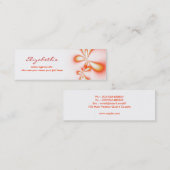 elegant, mager visitekaartje (Voorkant / Achterkant)