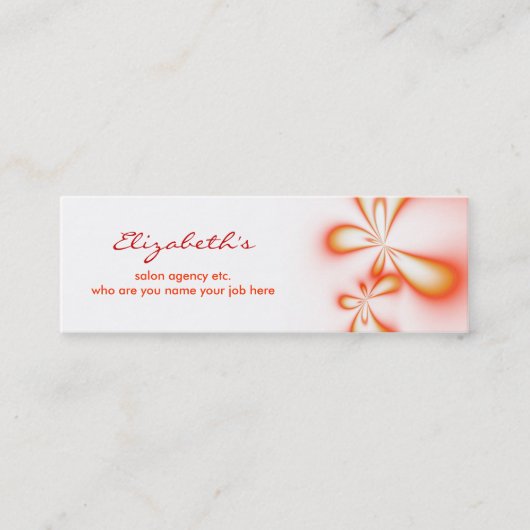 elegant, mager visitekaartje (Voorkant)