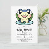 Elegant Magic Frog Baby shower Kaart (Staand voorkant)