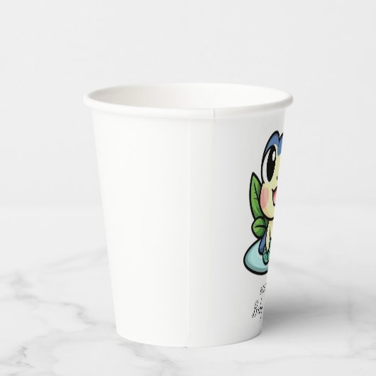Elegant Magic Frog Baby shower Papieren Bekers (Rechts)