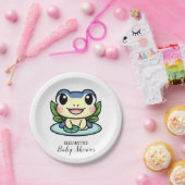 Elegant Magic Frog Baby shower Papieren Bordje (Feest)