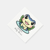 Elegant Magic Frog Baby shower Servet (Hoek)