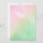 Elegant magical party girl Birthday  Kaart (Achterkant)