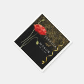 Elegant Magical Sparkles Flower Wedding Cocktail Servet (Hoek)