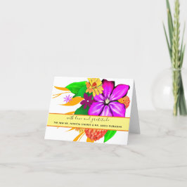 Elegant, Magisch en Vet Floral Bedankkaart