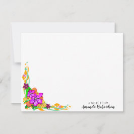 Elegant, Magisch en Vet Vast Kaart van de Nota van Notitiekaartje