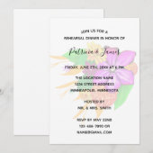 Elegant, Magisch & Kranig Bloemig Proefdinercenaar Kaart (Voorkant / Achterkant)