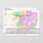 Elegant, Magisch, & Vette Floral Verandering van P Briefkaart (Voorkant / Achterkant)