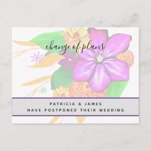 Elegant, Magisch, & Vette Floral Verandering van P Briefkaart