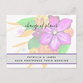 Elegant, Magisch, & Vette Floral Verandering van P Briefkaart
