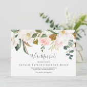 Elegant Magnolia | Aankondiging van de witte neers (Staand voorkant)