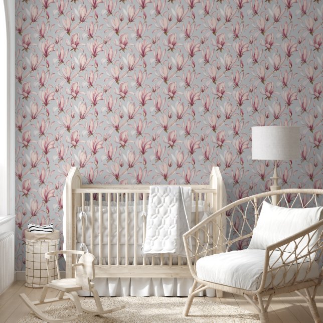 Elegant Magnolia Behang (Kinderen)