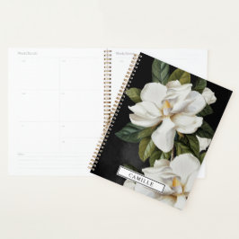 Elegant Magnolia Black en White Planner