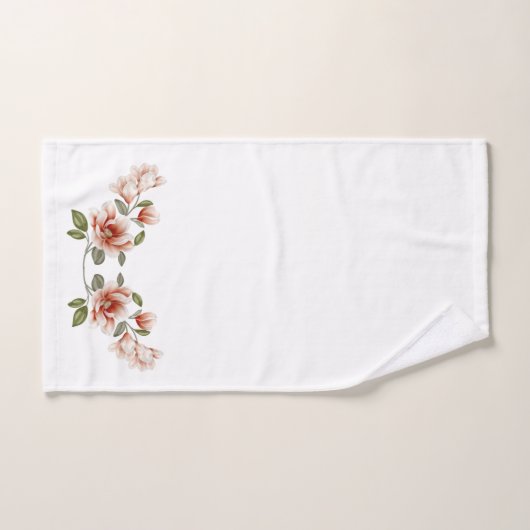 Elegant Magnolia Blooms Bathroom Towel Set Bad Handdoek (Handdoek)
