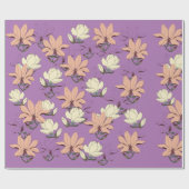 Elegant Magnolia Blooms Cadeaupapier (Vlak)