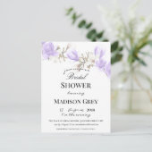Elegant Magnolia Blossom Bridal Shower Uitnodiging (Staand voorkant)