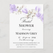 Elegant Magnolia Blossom Bridal Shower Uitnodiging (Voorkant)
