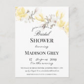 Elegant Magnolia Blossom Bridal Shower Uitnodiging (Voorkant)