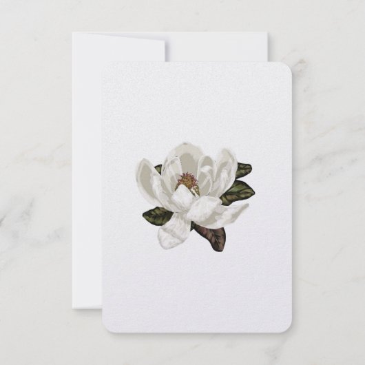 Elegant Magnolia blossom Kaart (Achterkant)