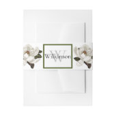 Elegant Magnolia blossom Uitnodigingen Wikkel (Voorkant Voorbeeld)