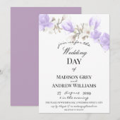 Elegant Magnolia Blossom Wedding Kaart (Voorkant / Achterkant)