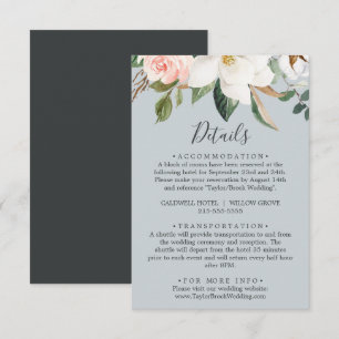 Elegant Magnolia Blue Grey Details Enclosure Kaart