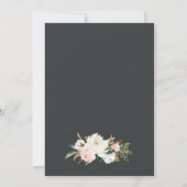 Elegant Magnolia Blue Grey Rehearsal Dinner Kaart (Achterkant)