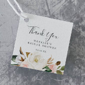Elegant Magnolia | Blush Vrijgezellenfeest Dankuwe Bedankjes Labels
