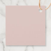 Elegant Magnolia | Blush Vrijgezellenfeest Dankuwe Bedankjes Labels (Achterkant)