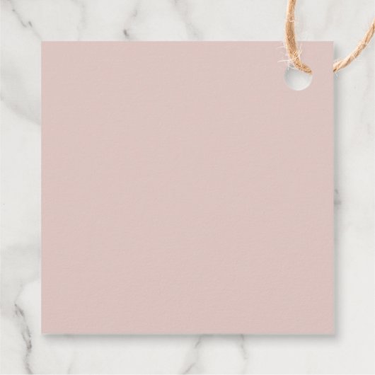 Elegant Magnolia | Blush Vrijgezellenfeest Dankuwe Bedankjes Labels (Achterkant)