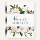 Elegant Magnolia | Blush Vrijgezellenfeest Recipe Notitieboek (Voorkant)