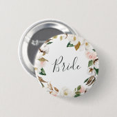 Elegant Magnolia Bride Vrijgezellenfeest Ronde Button 5,7 Cm (Voorkant /achterkant)