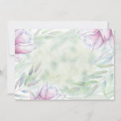 Elegant Magnolia Floral Engagement Party Kaart (Achterkant)