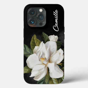 Elegant Magnolia Floral gepersonaliseerd Case-Mate iPhone Case