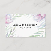 Elegant Magnolia Floral Plaatskaartje (Achterkant)