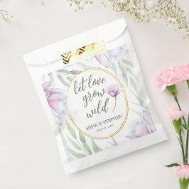 Elegant Magnolia Floral Wedding Bedankzakje