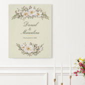Elegant Magnolia Floral Wedding Poster