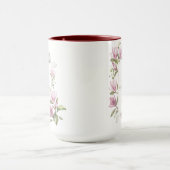 Elegant Magnolia Flowers Gold First Heilige Commun Mok (Midden)