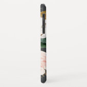 Elegant Magnolia | Gepersonaliseerde naam zwart-wi Case-Mate iPhone Case (Achterkant/links)