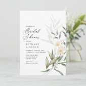 Elegant Magnolia Greenery Vrijgezellenfeest Kaart (Staand voorkant)