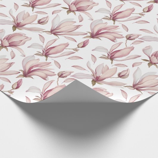 Elegant magnolia inpakpapier (Hoek)