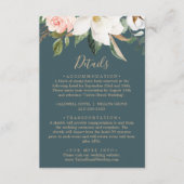 Elegant Magnolia | Kaart Blauwgroen details behuiz (Voorkant)