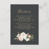 Elegant Magnolia | Kaart met zwarte richtingen (Voorkant)