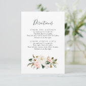 Elegant Magnolia | Kaart voor witte richting (Staand voorkant)