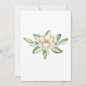 Elegant Magnolia Moederdag Brunch Uitnodiging (Achterkant)